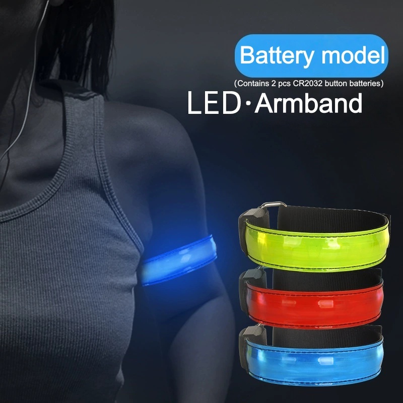 Running Jogging Gear - Gelang LED Bercahaya untuk Lari Malam