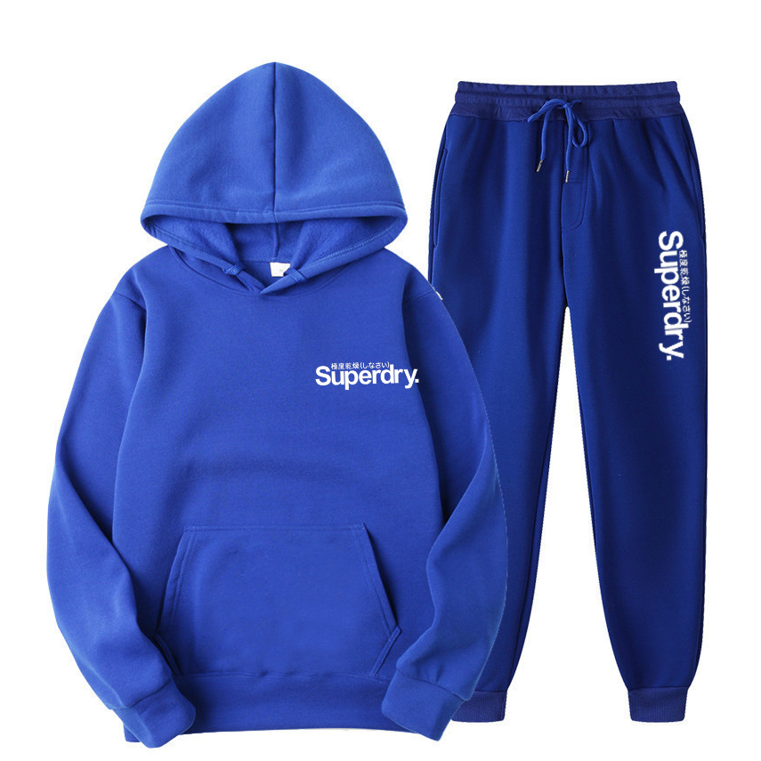 Running Jogging Gear - Setelan Sweater Olahraga Pria + Celana,