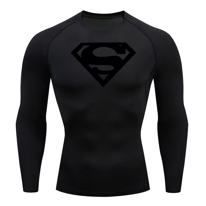 Running Jogging Gear - Kaos Olahraga Lengan Panjang Kompresi Lari