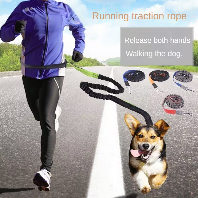 Running Jogging Gear - Tali Anjing Bebas Genggam untuk Jalan-jalan,