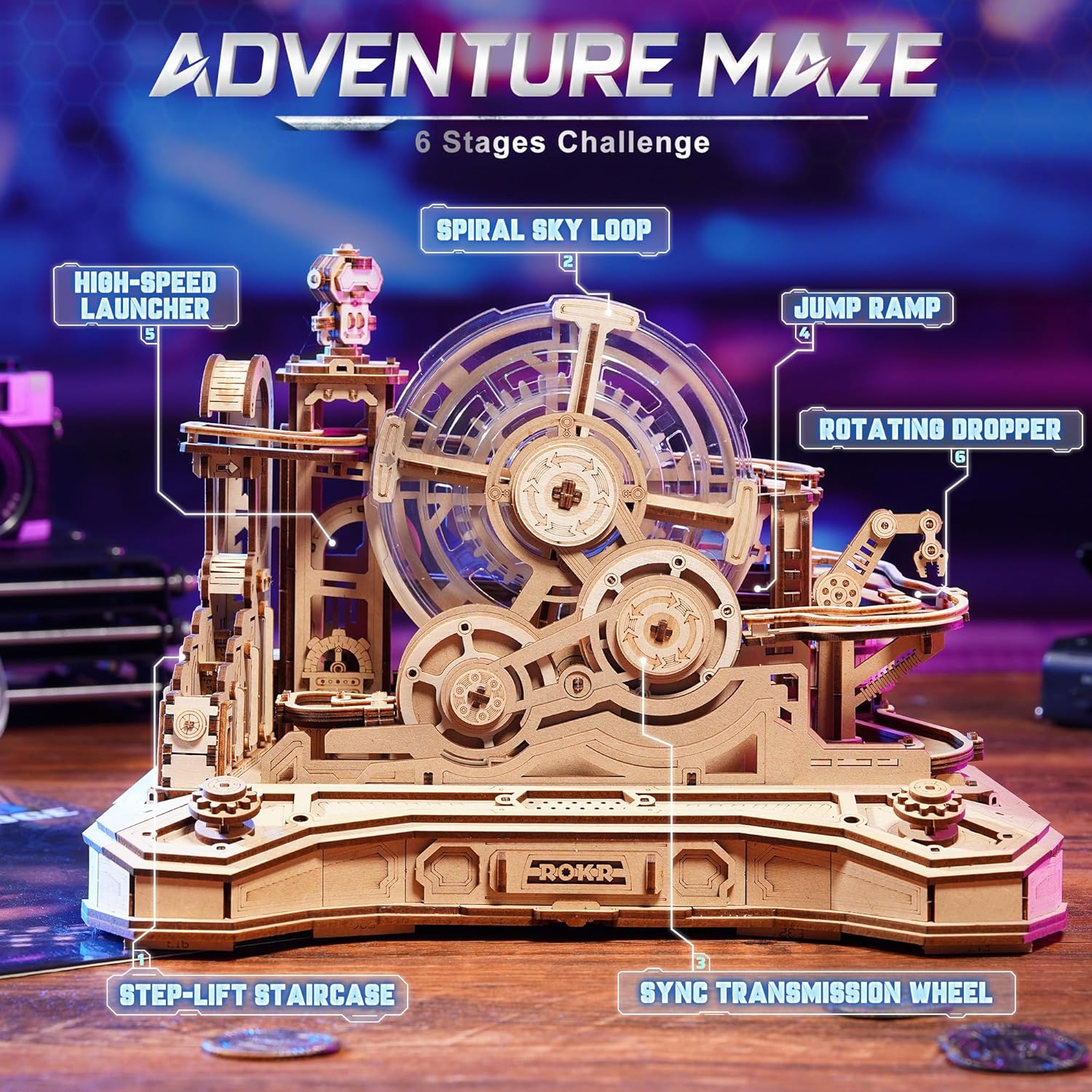 Puzzle Kayu 3D untuk Dewasa, M - Running Gear Kit ulasan dan harga